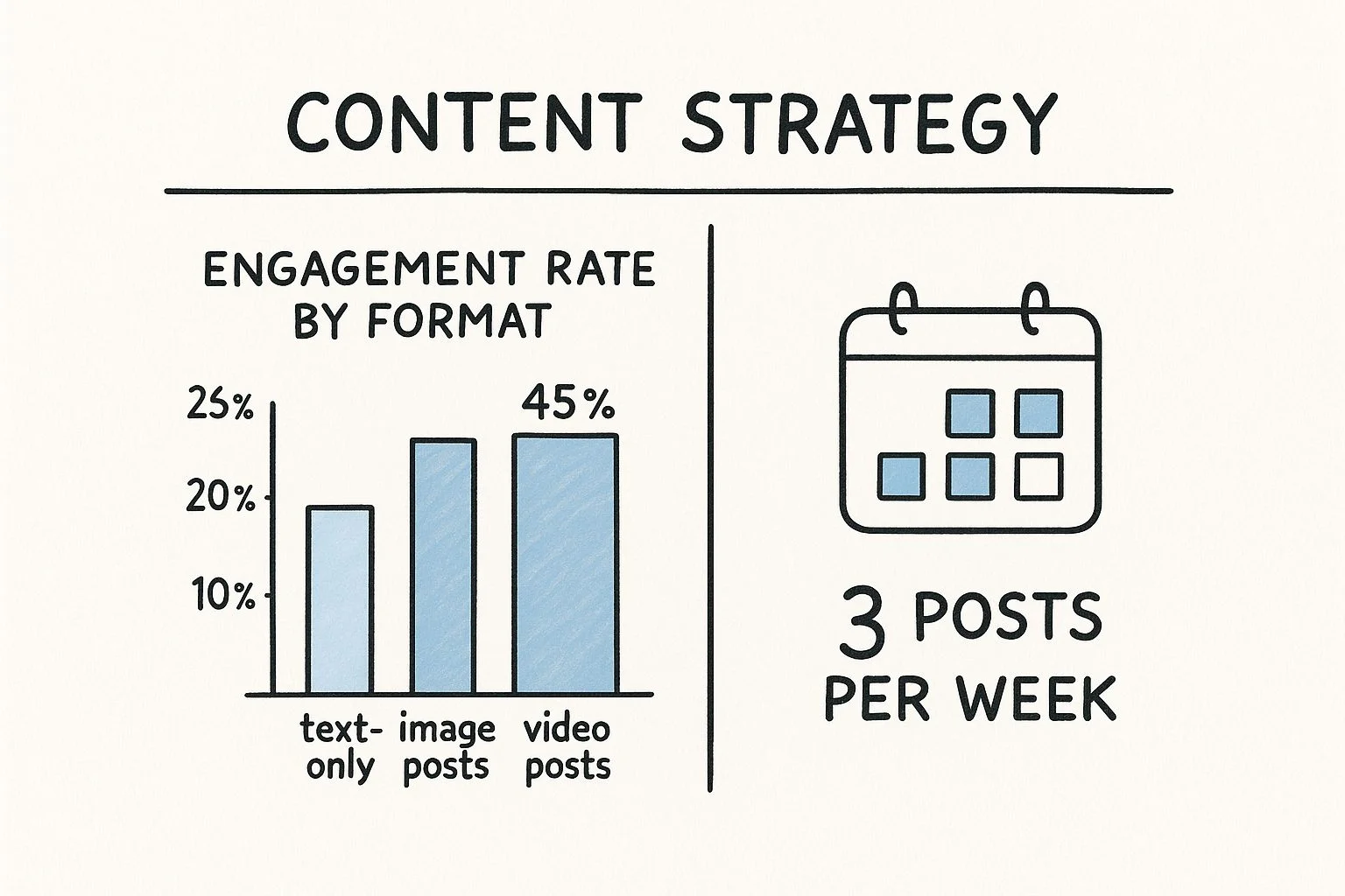 Infographic about how to increase engagement on linkedin