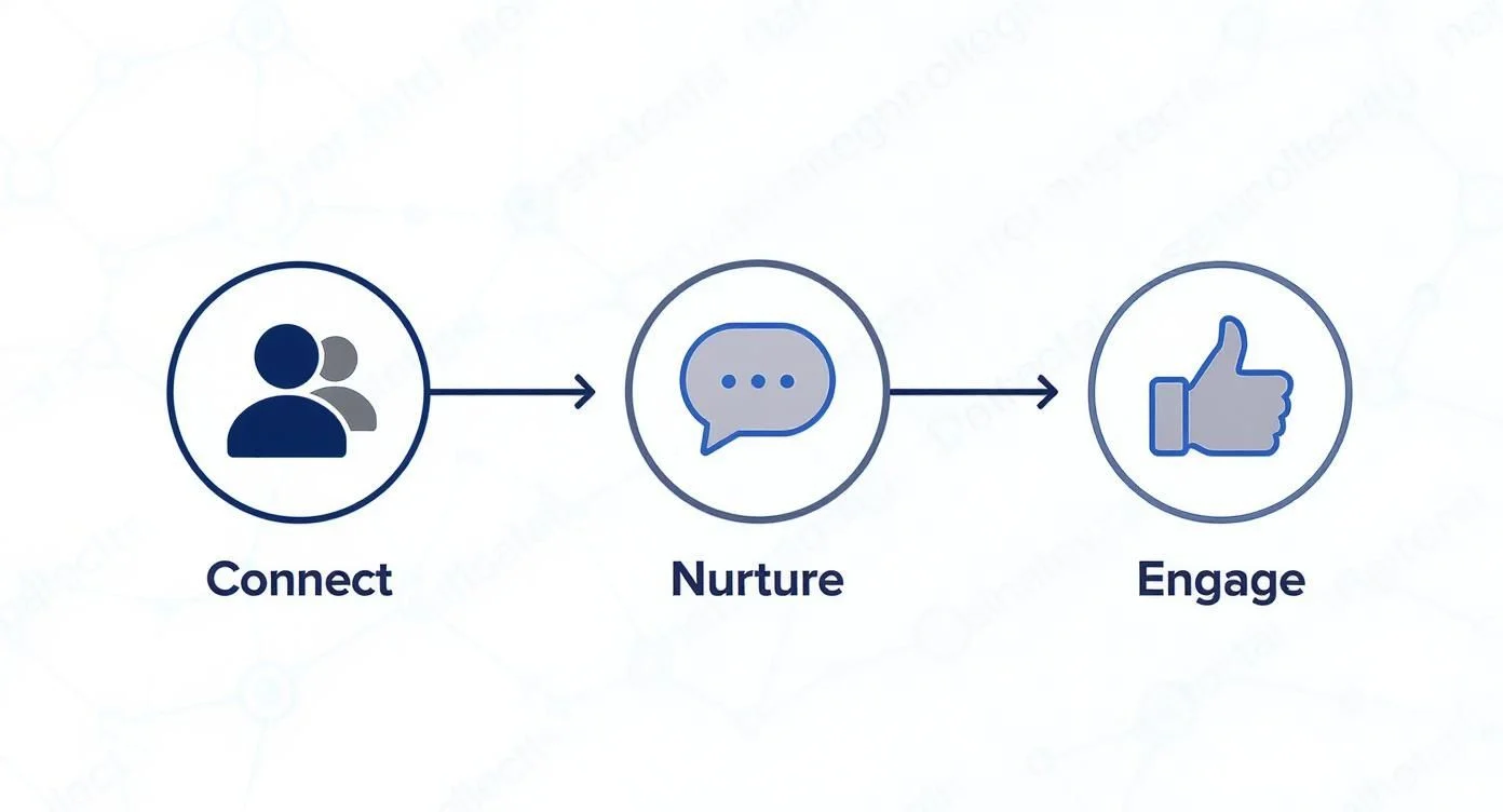 Infografik zur effektiven Nutzung von LinkedIn