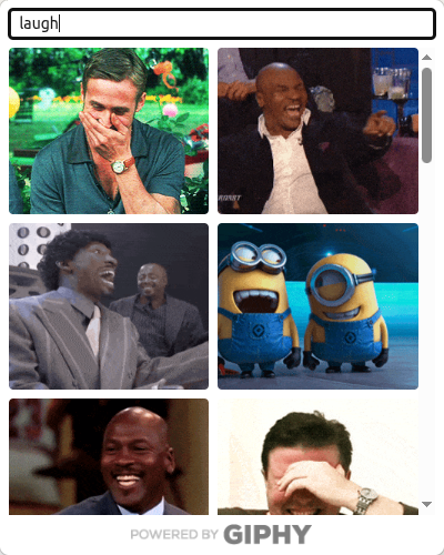gifs selection on linkedin