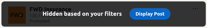 Hidden post example